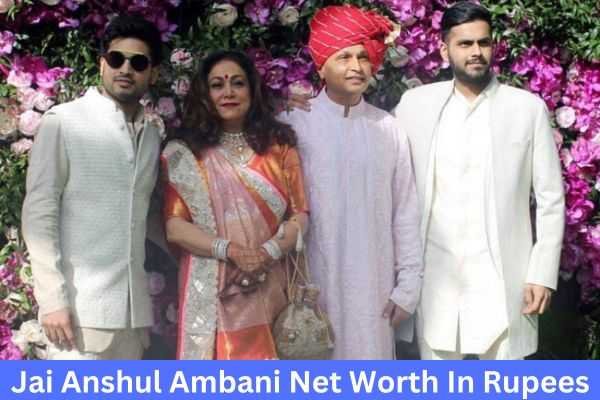 jai anshul ambani net worth in rupees